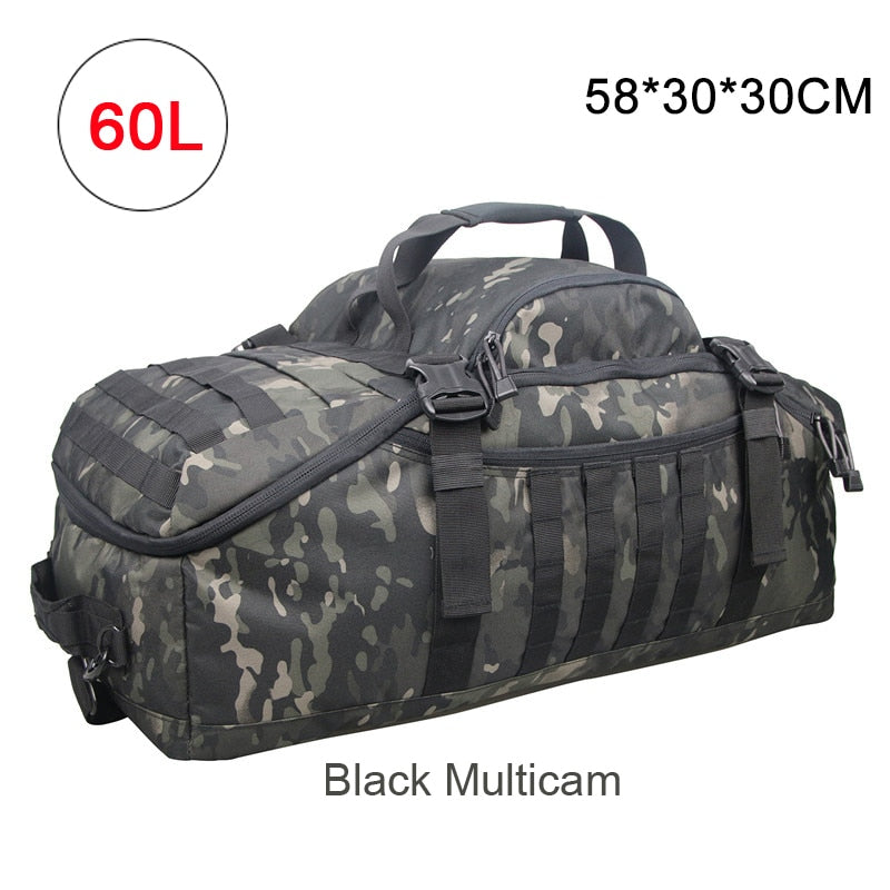 40L 60L 80L Men Army Sport Gym Bag Military Tactical Waterproof Backpack