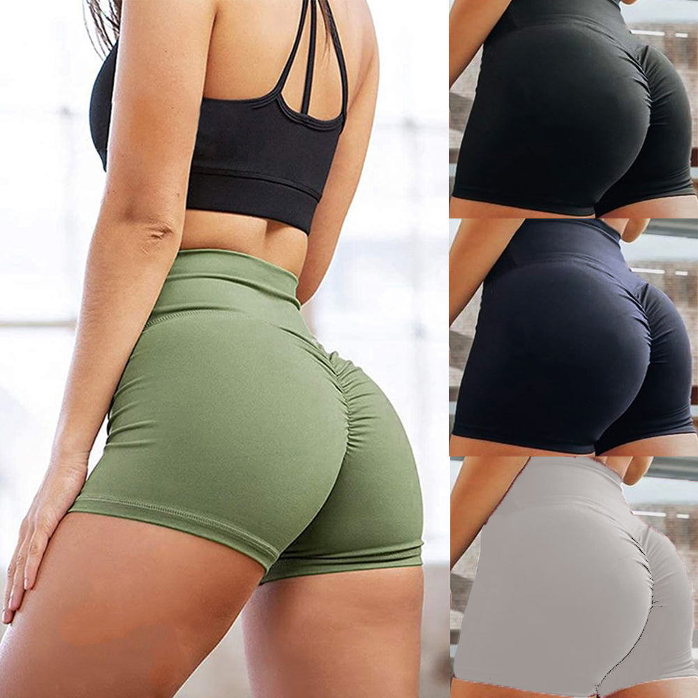 High Waisted Yoga Shorts for Women  Energy Workout  Scrunch Butt Push Up Leggings - ultimatefitness4you