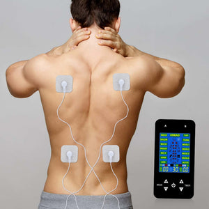 FDA Tens Unit Muscle Stimulator Pulse Massage 2 Channels LCD EMS - ultimatefitness4you