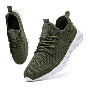 Casual Sports Shoes Men Women Mesh Breathable Comfortable Jogging Trainer Shoes Black Sneakers - ultimatefitness4you