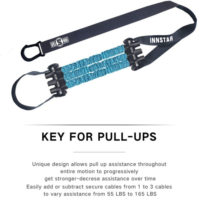 INNSTAR Pull-up Assist Band Elastic Chin Up Assistance Resistance Bands - ultimatefitness4you