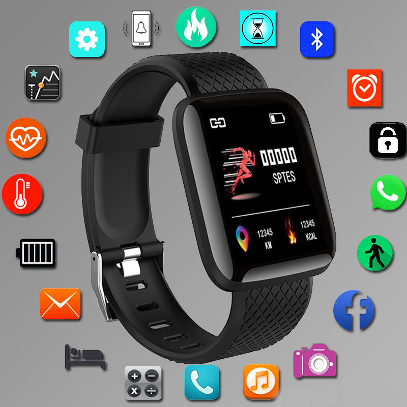 Digital Smart Sport Watch  Exercise Heart Rate Blood Pressure Bluetooth Monitoring - ultimatefitness4you