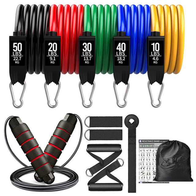 250lbs Resistance Bands Set Fitness Workout Gym Pull Rope Booty Bands Exercise Equipment for Home