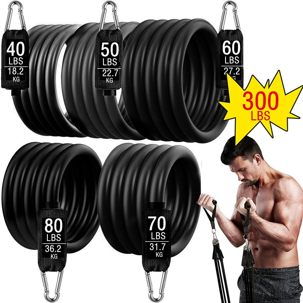 300lb Fitness Booty Resistance Elastic Band Workout for  Home Exercise Sport Gym