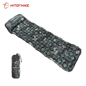 Outdoor Sleeping Pad Camping Inflatable Mattress with Pillows Ultralight Air Cushion Hiking Trekking - ultimatefitness4you