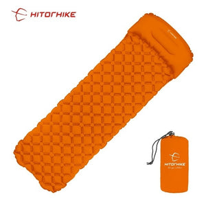 Outdoor Sleeping Pad Camping Inflatable Mattress with Pillows Ultralight Air Cushion Hiking Trekking - ultimatefitness4you